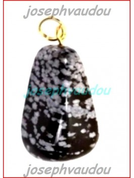 Pendentif Obsidienne Neigeuse