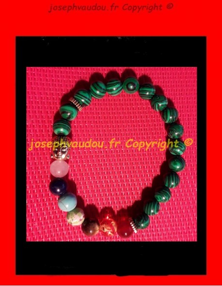 Bracelet en Malachite bouddha