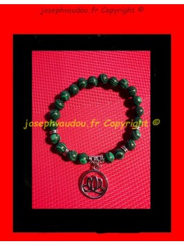 Bracelet en Malachite lotus