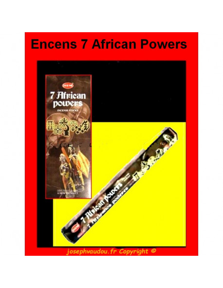Encens 7 African Powers en bâton