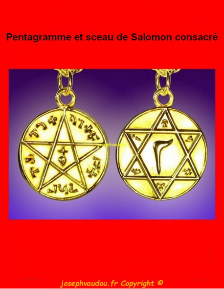  Pentagramme et sceau de Salomon  consacré