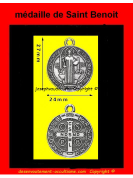  la médaille de Saint Benoit consacrée est une puissante protection